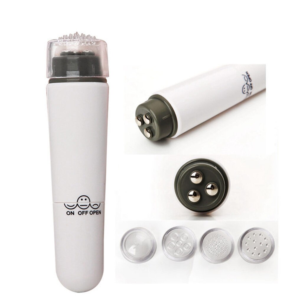 4 in 1 Electric Facial Massager Mini Acupressure Device for Sore Muscles Pain Relief(White)