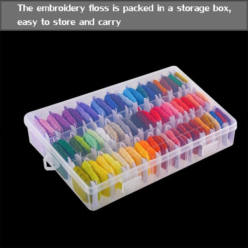 Embroidery Floss Kit,72 Color Embroidery Threads and Cross Stitch Tool Kits for Friendship Bracelet String Making