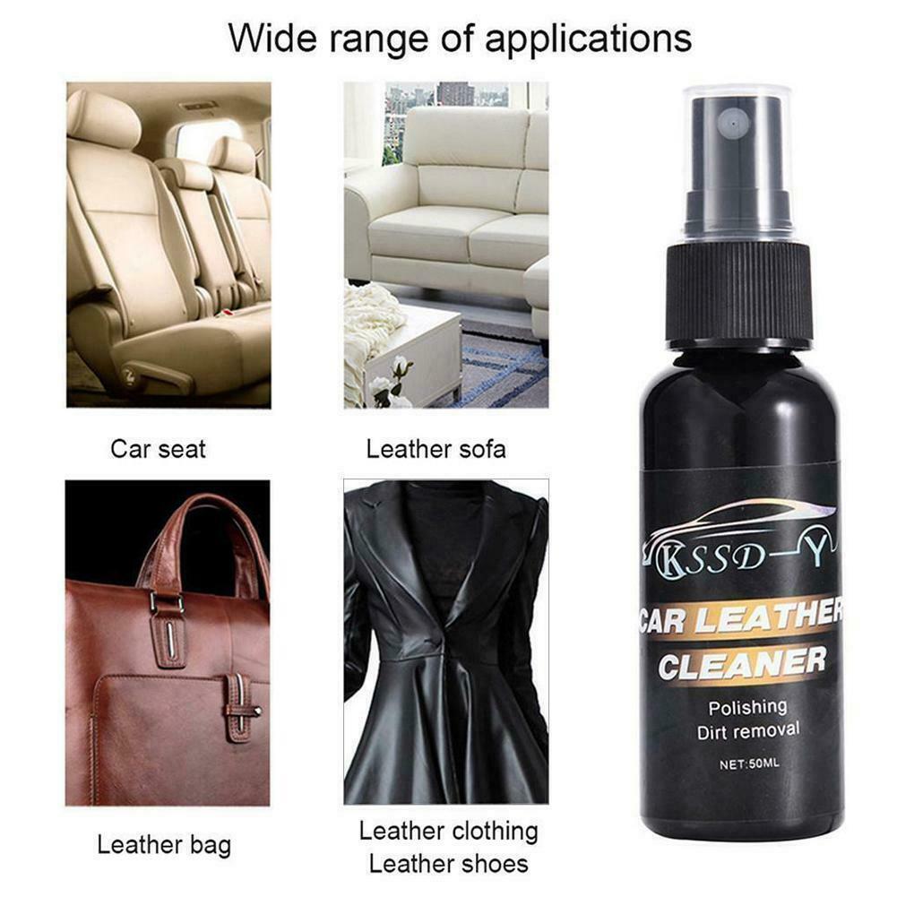 Newest 30/50ML Car Interior Leather Cleaner Seat Panel Dashboard Care Cleaner Polish Wax Car Accessory