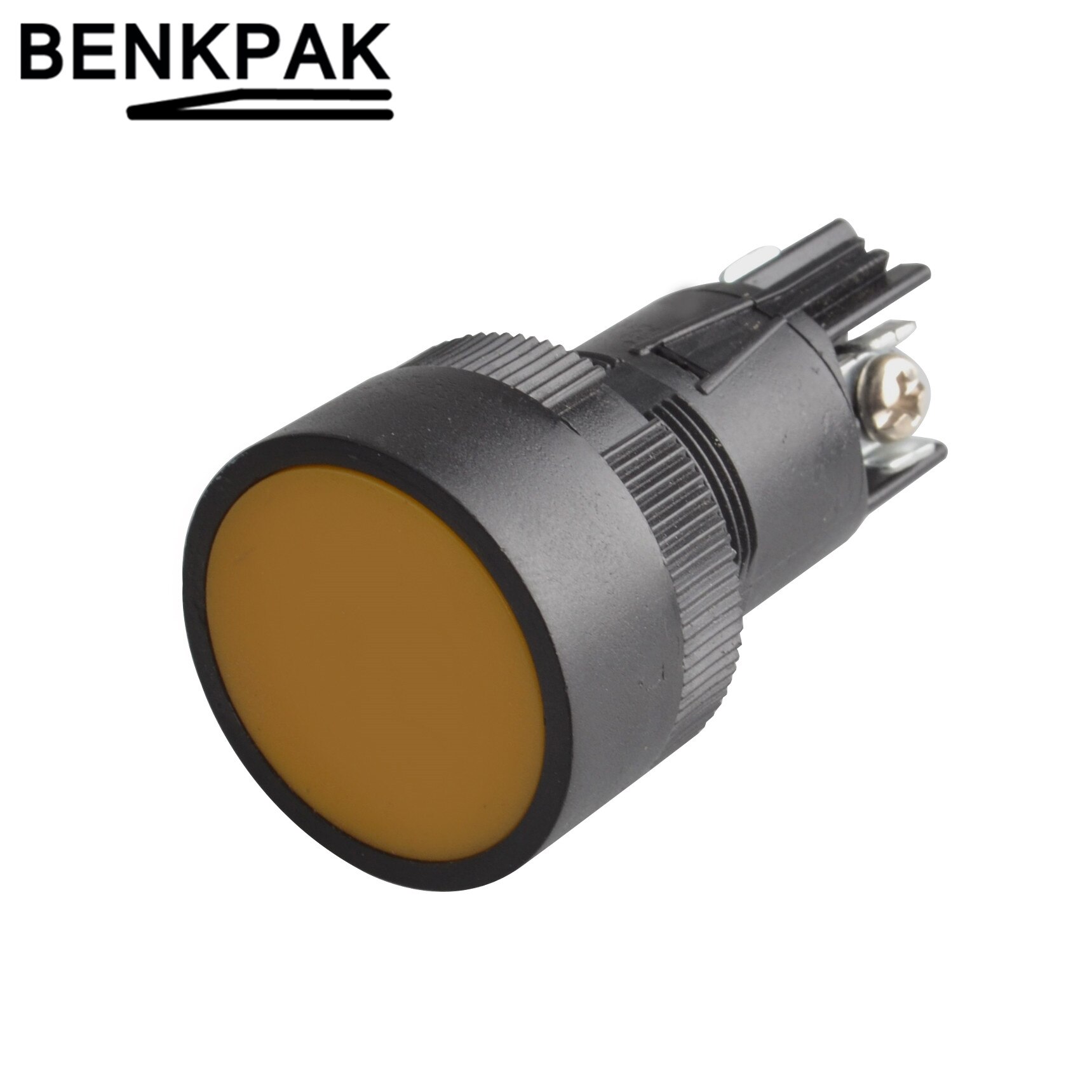 22mm momentary Push button switch 3pin: Yellow