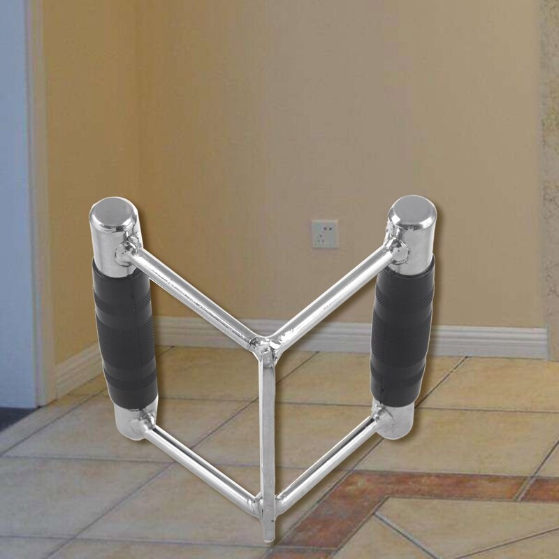 Stirrup Multi Gym Attachment Home Grip Bar Workout Rubber Handle Seated Row Chinning Cable