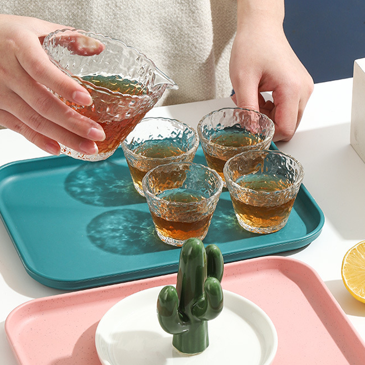 INS Style High Aesthetic Rectangular Tray Restaura... – Grandado