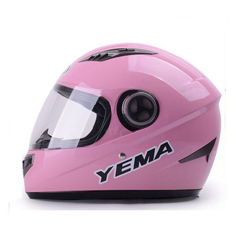 women's pink butterfly full face Motorcycle helmet, men Motorbike motocross YM827 knight Racing scooter helmets, back white: pink