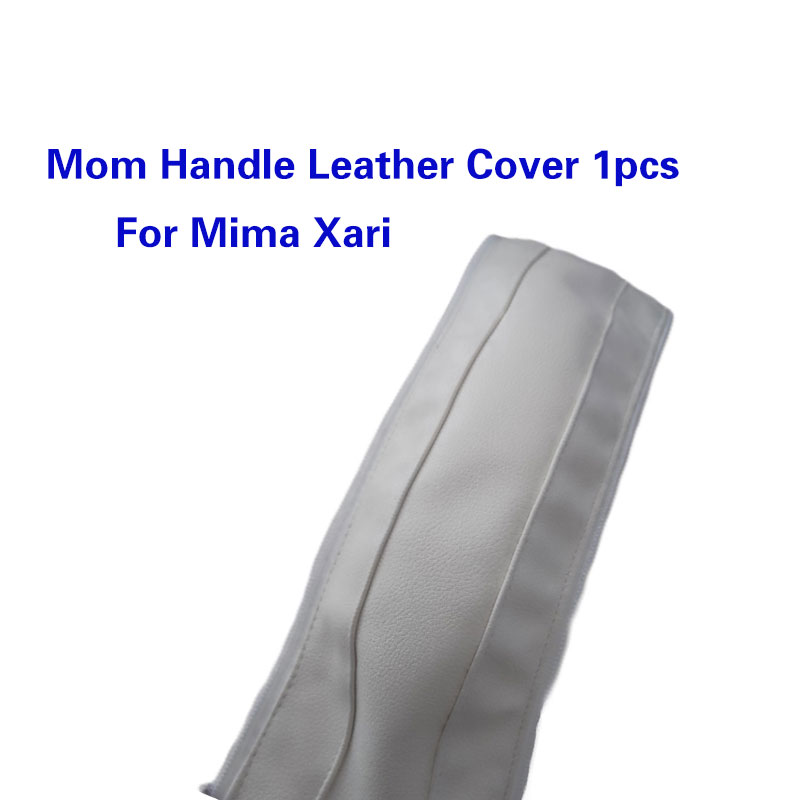 Fundas de cuero PU para manillar de cochecito de bebé, funda protectora para reposabrazos, accesorios para cochecito, Mima Xari: Plata
