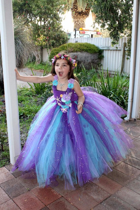 Tytöt riikinkukon väri glitter kukka tutu mekko lasten virkattu tylli mekot juhlamekko hiusrusetilla lasten juhlapuku mekko