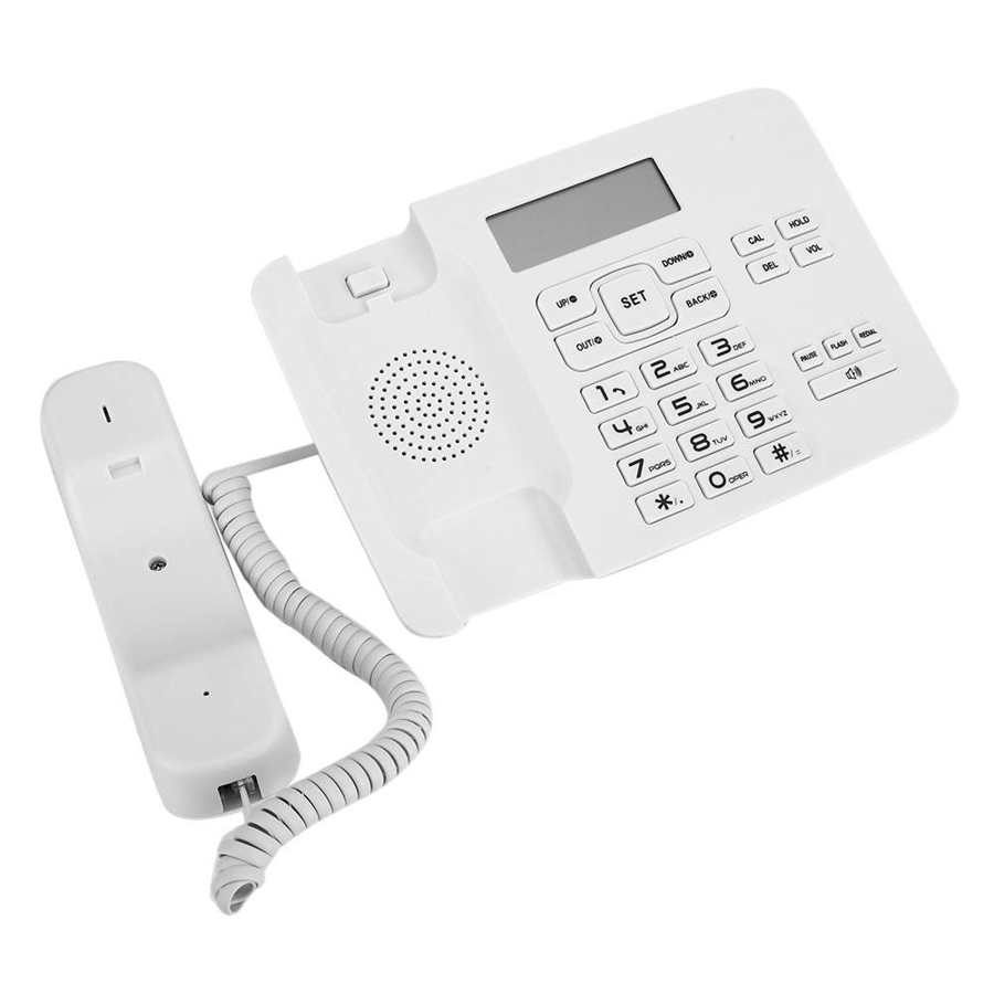 Telefoon kx  t7001 fsk/dtmf dual system thuiskantoor telefoon met lcd-kalenderdisplay witte vaste telefoon huistelefoon