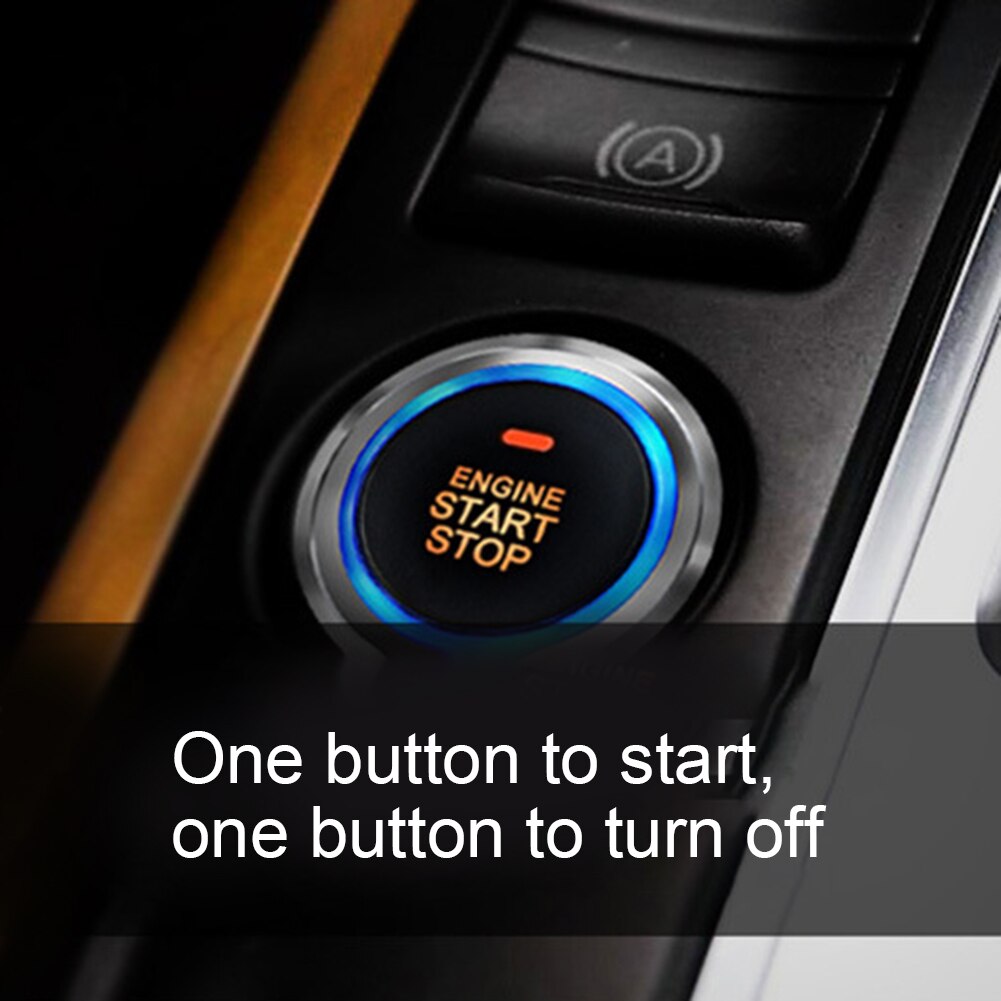 12V Universal Smart PKE Car Modification One-button Start Remote Ignition System