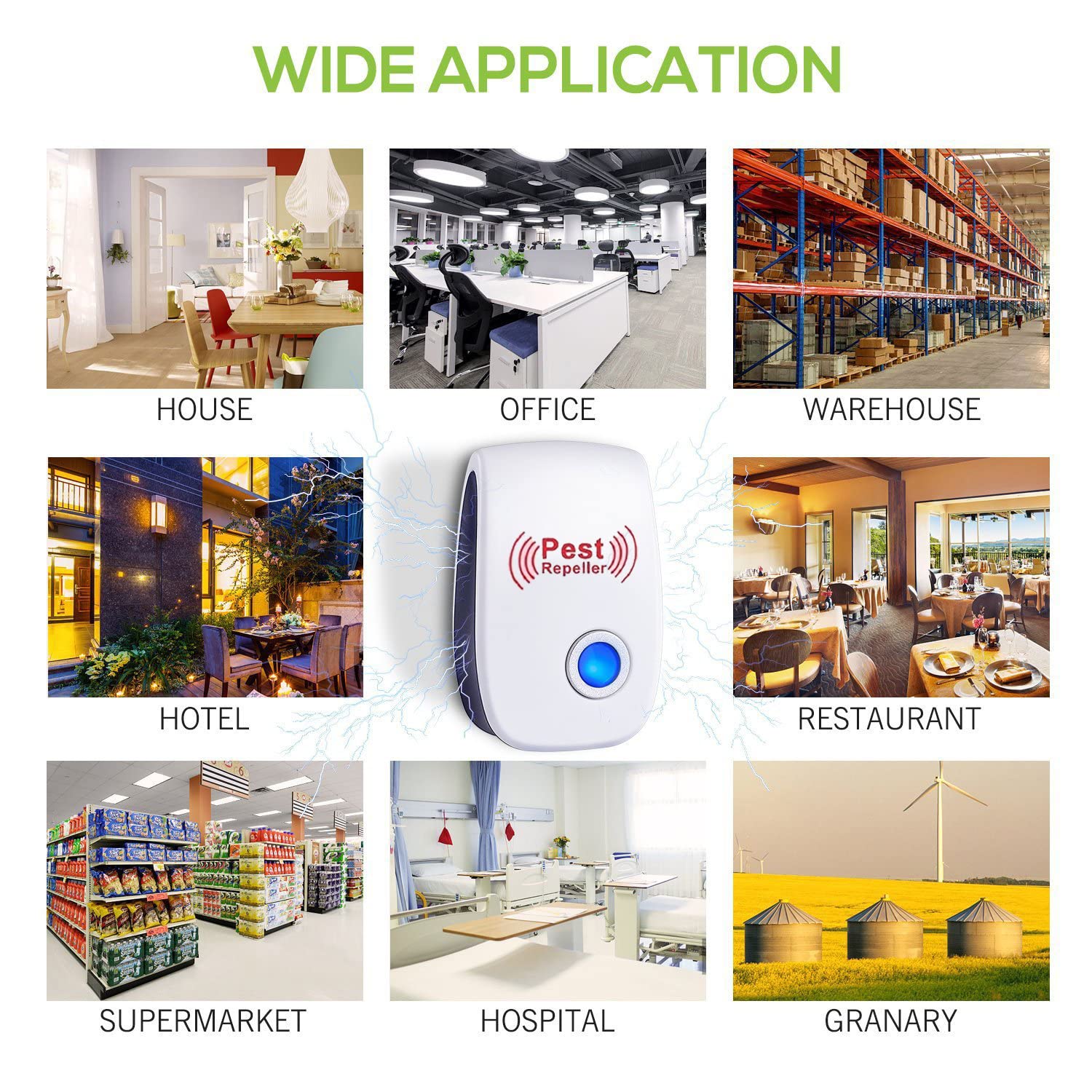 1-6 Stuks Elektronische Muggenspray Ultrasone Muggenspray Muis Kakkerlak Spider Muggenmelk Huishoudelijke Insecticide