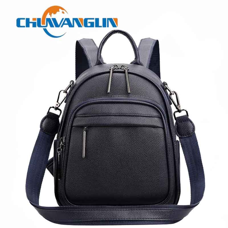 Chuwanglin Rugzak Vrouwen Pu Lederen Rugzak Vrouwen Knapzak Reizen Rugzakken Schouder Schooltassen Mochila Back Pack F501105