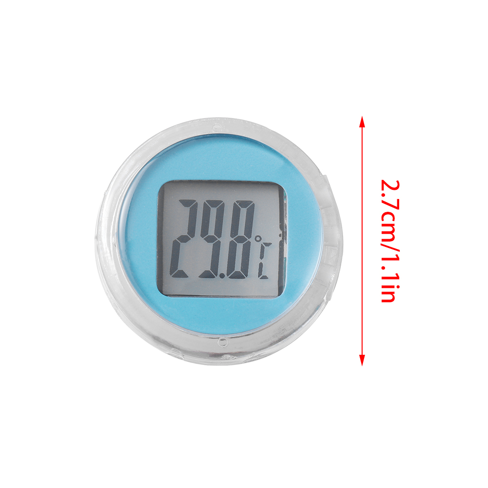 Mini Motorrad Thermometer Paste Typ Temperatur messer digitale Instrumente wasserdichtes Motorrad Innen zubehör 6 Farben