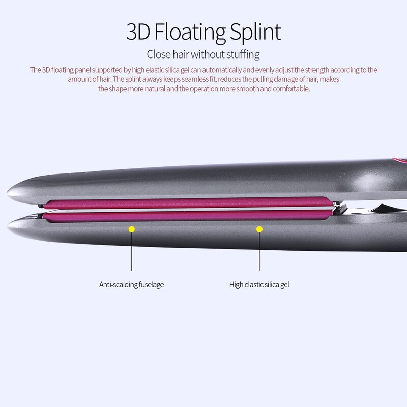 Ceramic Infrared Straightener 3D Wide Plate Hair Flat Iron Ionic Negative Anion Straightener Hair Care Iron