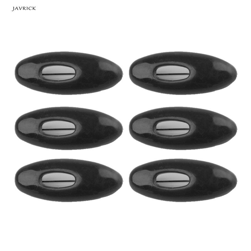 JAVRICK 6PCS Limited Ronde Sieraden Broche Voor Vrouwen Moslim Hijab Pins Islamitische Sjaal Emaille Pin Broche Voor Mode Vrouwen: black