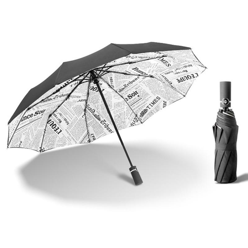 ! 10K Double-layer Automatic Umbrella Folding Business Umbrella Men And Women Gentle Folding Compact Umbrella: 02