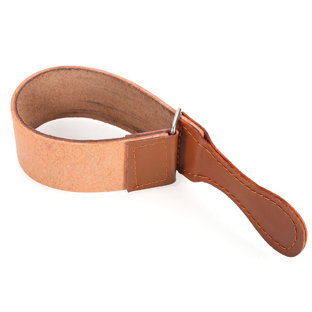 Scherpen Strop Professionele Messenslijper Kapper Leer Strop Scheermes Fold Mes Lederen Scheren Strop Riem Op Verkoop