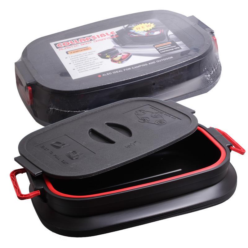 HiMISS 37L Car Styling Folding Tidying Bucket Storage Box Collapsible Rear Auto Trunk Organizer: Default Title
