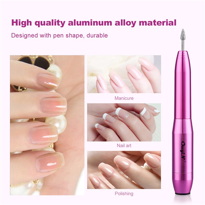 Ckeyin Elektrische Nail Boor Machine Set Usb Pedicure Manicure Frezen Gel Polish Remover Acryl Nagels Sander Polijstmachine 48