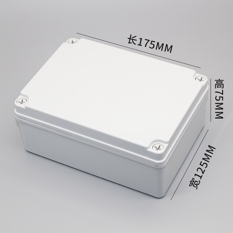 Waterproof Junction Box ABS Electronic Project Instrument Case Electrical Outdoor IP67 Project Box Plastic Enclosures Housing: 175x125x75mm