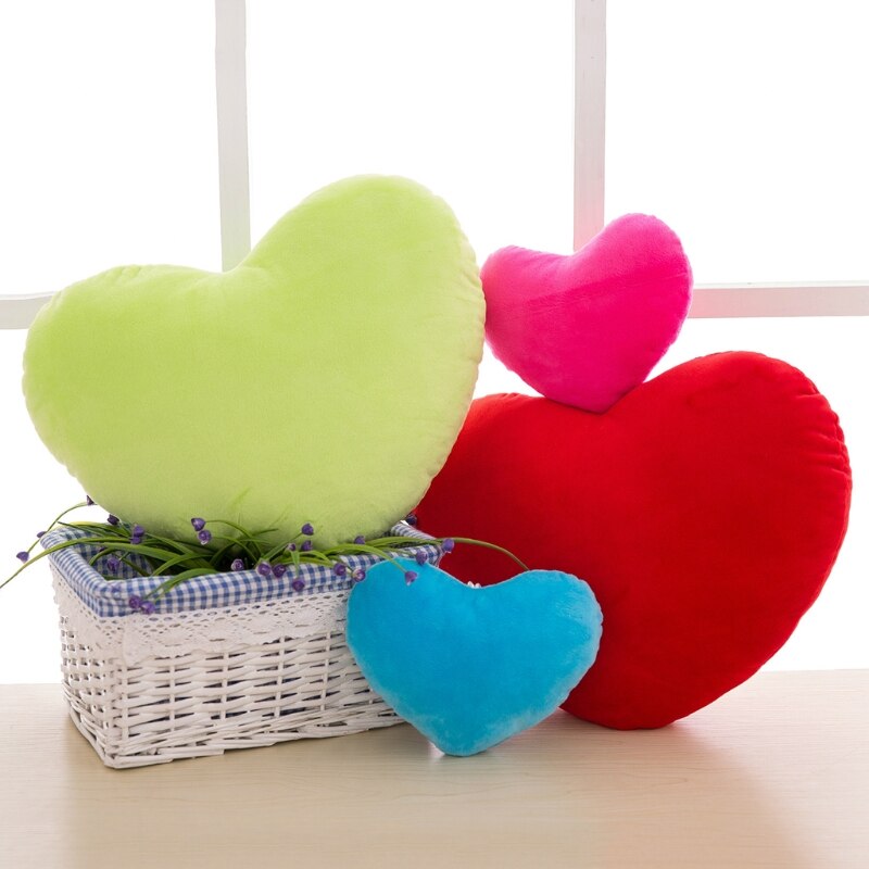 20cm Heart Shape Decorative Throw Pillow PP Cotton Soft Doll Lover R9JD