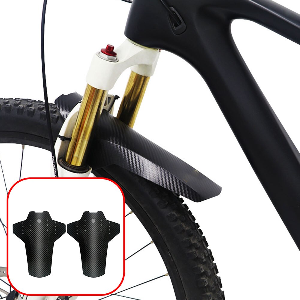 Installeren Accessoires Bescherming Fiets Spatbord Duurzame Zwarte Mountainbike Voor Achter Splash Guard Fietsen Stijlvolle 3D