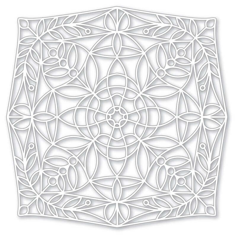 6*6 inch Water Ripple Blister Wavy Line Flowers Matric Doodle Plastic Stencil DIY Scrapbooking Drawing Template #18: 13