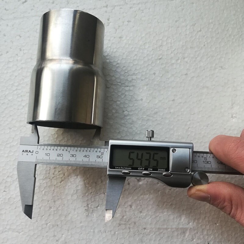 Tubo connettore riduttore adattatore di scarico moto universale da 51mm a 54mm