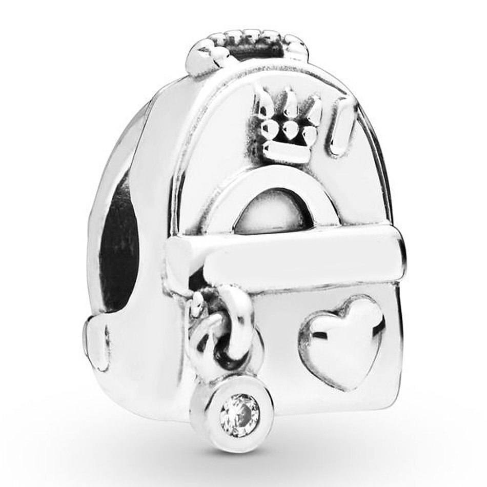 FAI DA TE di Fascino di Filatura Cuori Farfalla della Valigia di Corsa Mamma Script Caldo Cacao 925 Sterling Silver Bead Fit Originale Dei Monili Del Braccialetto: 7