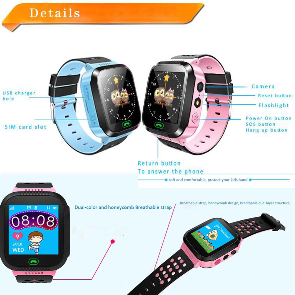 Kinderen Smartwatch Sport Sim-kaart Positionering Lbs Kids Horloge Pols Fitness Track Locatie Sos Call Veilige Zorg Voor Jongen & meisje