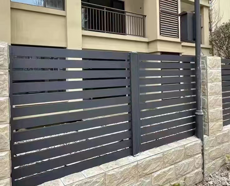 Garde-corps artistique en aluminium, clôture de cour de villa, balustrade murale domestique en alliage d'aluminium, clôture résidentielle, balcon, garde-corps chinois: Violet