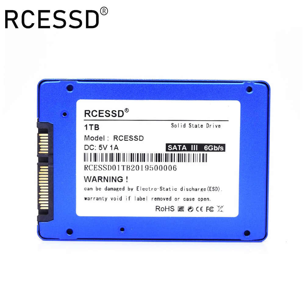 RCESSD bleu SSD 2.5 ''SATA3 Hdd SSD 120 go ssd 240 go SSD 512 go interne ssd disque dur à semi-conducteurs disque dur SSD 1 to ordinateur de bureau