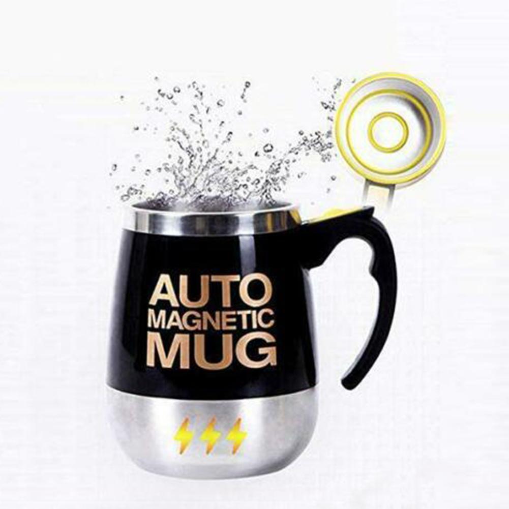 400Ml Lui Zelf Roeren Mok Auto Magnetische Mok Koffie Mix Staal Melk Roestvrij Cups Creatieve Elektrische Batterijen) tumbler (N O1T7