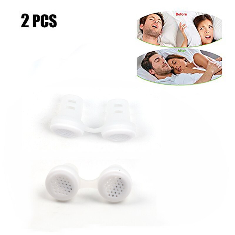 Dispositivo de Clip Nasal antirronquidos, tapón de ronquidos , orificios nasales, dilatadores nasales para un mejor sueño: white