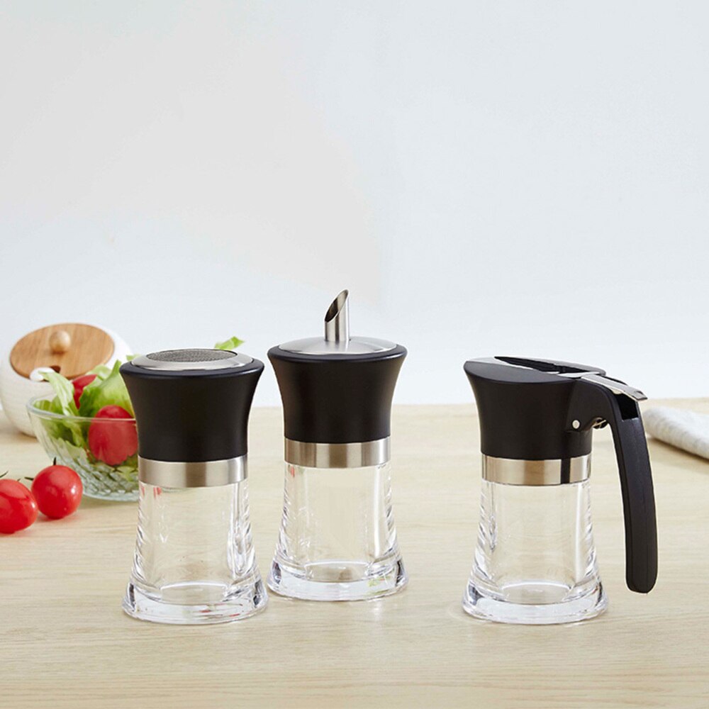 Lloopyting Clearance Dish Set Spice Rack 304 Stainless Steel Seasoning Pot Suit Kitchen Visual Seasoning Box Bridge Type Seasoning Box Sugar Jar Seasoning Bottle Combination Kitchen Gadgets