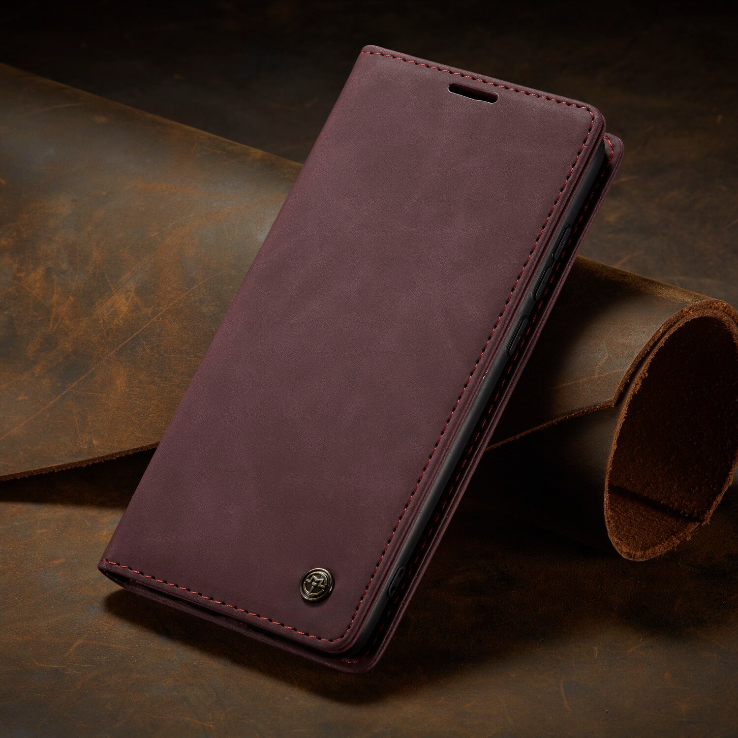 Redmi Note 8 Case Portemonnee Fundas Voor Xiaomi Redmi Note 8 Pro 8Pro Note8 Cover Luxe Pu Leather Flip Magnetische stand Coque Behuizing: Redmi Note 8 Pro / wine red