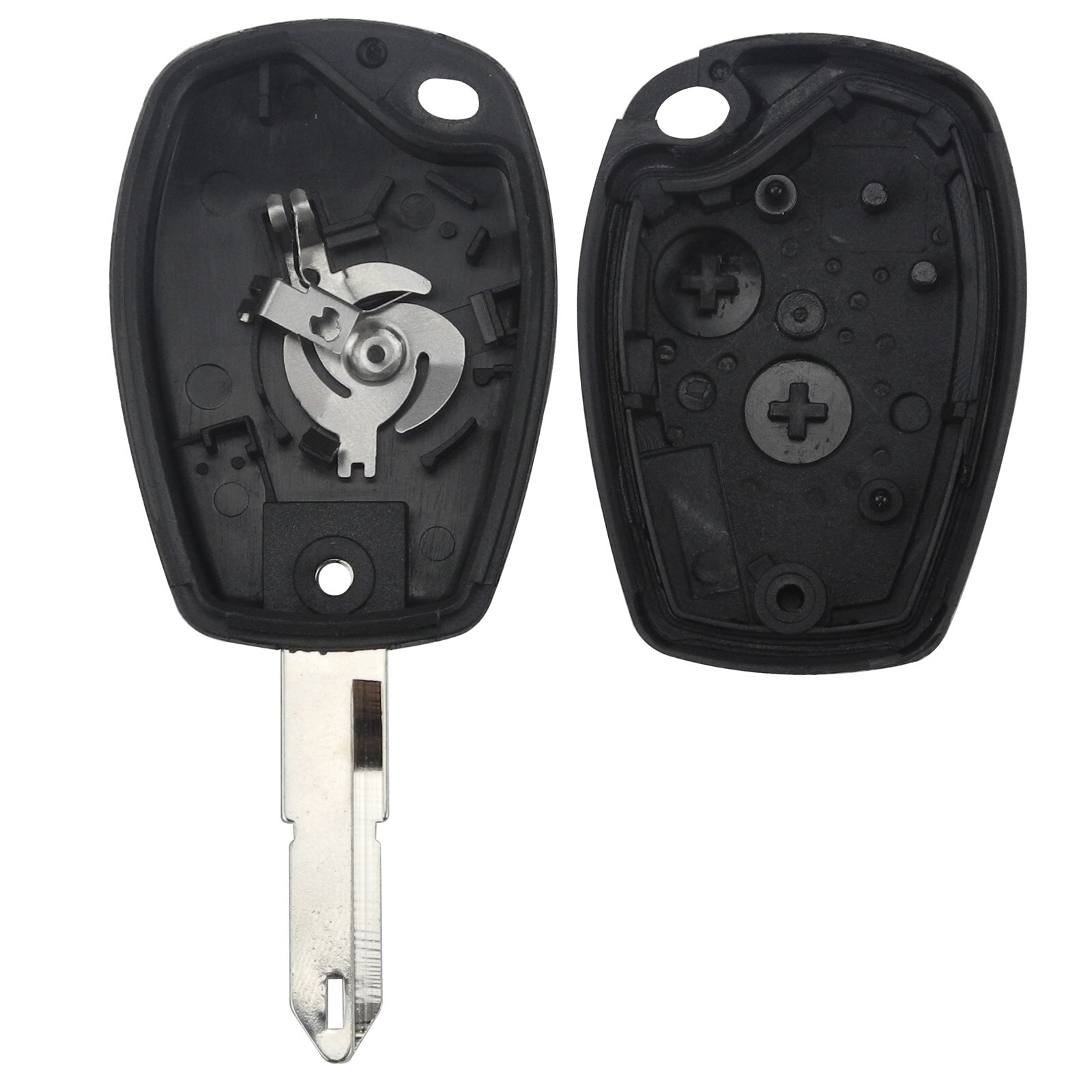 Kuterie coque de clé de voiture à distance pour Renault mégane Modus Clio Kangoo Logan Sandero Duster 2 boutons avec lame de clé non coupée