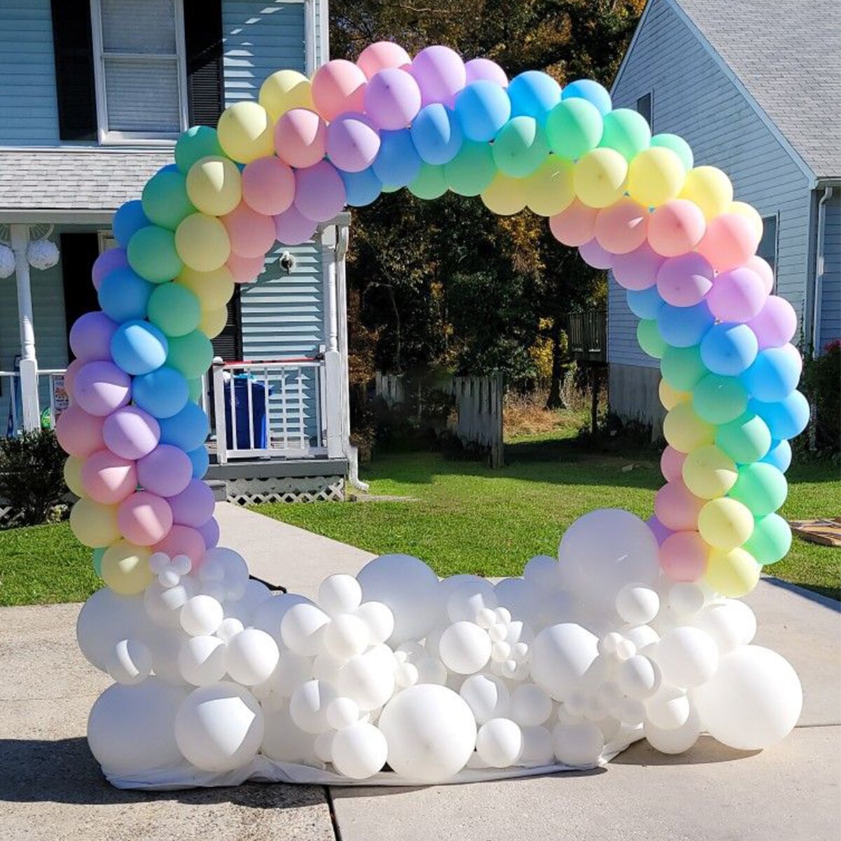 Round Balloon Arch Kit Holder Bow of Balloon Circle Wreath Balloon Stand Wedding Birthday Party Decor Baby Shower Background