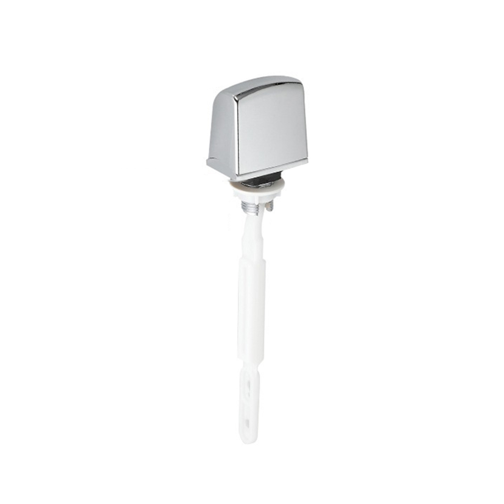 1Pc Universele Toiletspoelhendel Schakelaar Knop Kant Voor Tank Vervanging Drukknop Abs Chromen Badkamer Toiletonderdelen