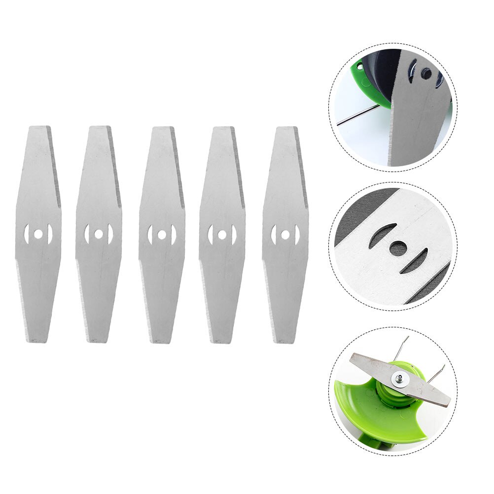 Metal Grass String Trimmer Blades Lawn Mower Garden Grass Replacement Trimmer Tool Replacement Saw Blade for Cutting Grass Blade