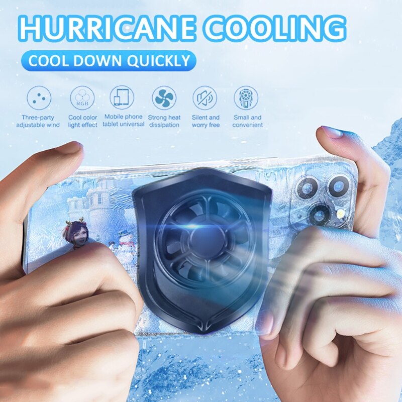 Mobiele Telefoon Koeler Goede Warmteafvoer 3 Seconden Koeling Halfgeleider Heatsink Telefoon Radiator Met Ventilator M5TB