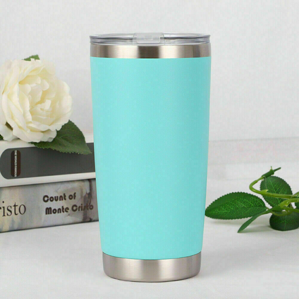 20oz Double Wall Insulation 304 stainless steel Tumbler Vacuum Portable Travel Mug Cup Coffee Shaker Bottles: Light Green