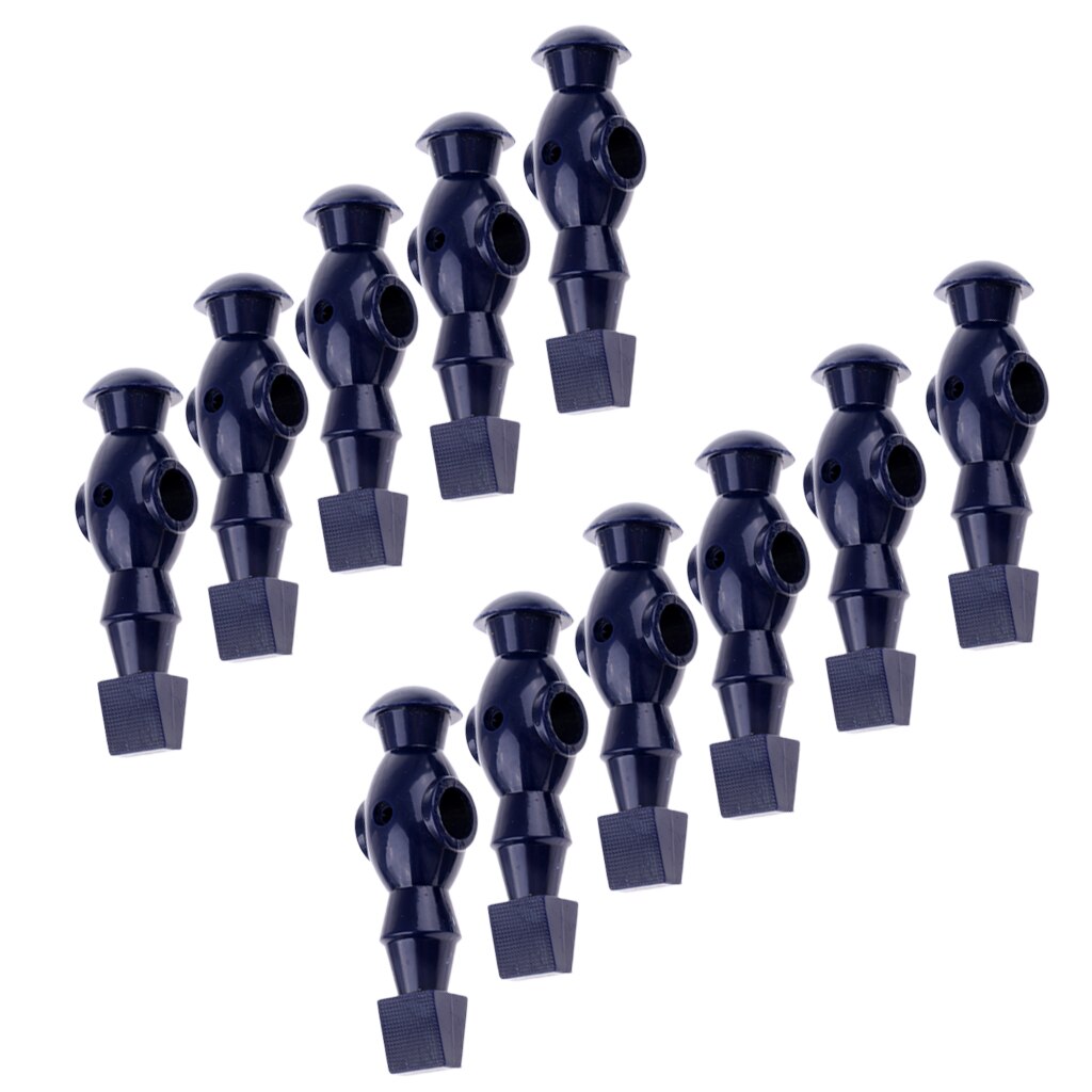 11 Pieces Table Soccer Player Foosball Table Men Player Man Guys for 1.2m Foosball Table Red Dark Blue
