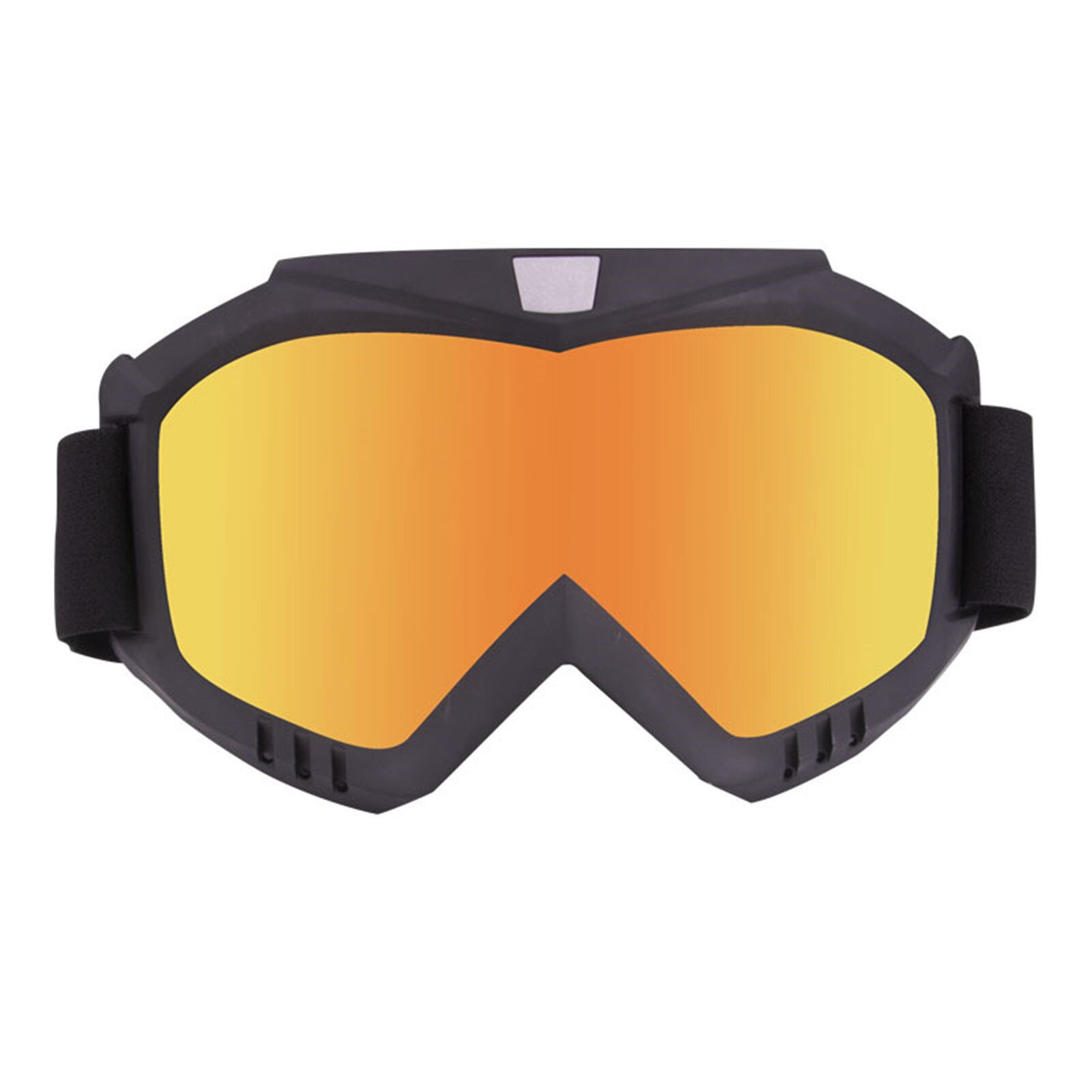 Polarized Motocross Goggles ATV Motorcycle Anti-UV Motorbike Ski Goggles Anti-Slip Strap Nose Cover Fit Glasses: Yellow