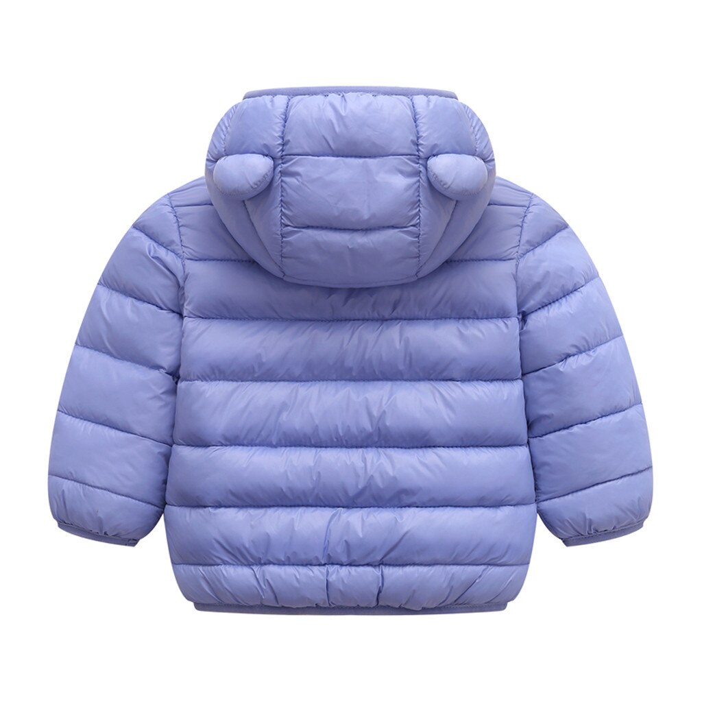 Veste pour les filles vêtements pour les enfants enfants garçons fille hiver manteaux veste zippée épais oreilles neige à capuche vêtements d'extérieur