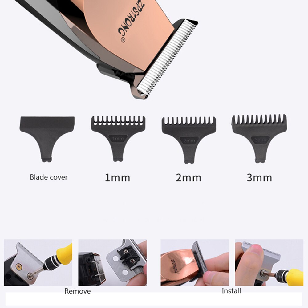 Hair Clipper Electric Hair Trimmer 0.1mm Hair Cutting Machine Beard Trimmer Haircut Machine Rechargeable Haircliper