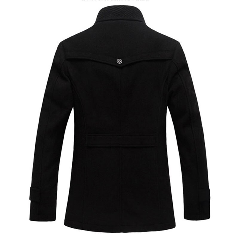 Winter Wolle Jacke Männer lässig Verdicken Stehkragen Mäntel Casaco Masculino Palto männer Windjacke Mäntel Wolle Trenchcoat