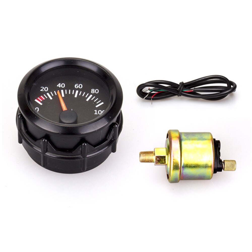 2 "52Mm Auto Gauge Boost/Water Temp/Olie Temp/Olie Druk/Brandstof/Volt gauge/Air Fuel Ratio/Uitlaat Temp Voertuig Meter 12V: Oil Pressure psi