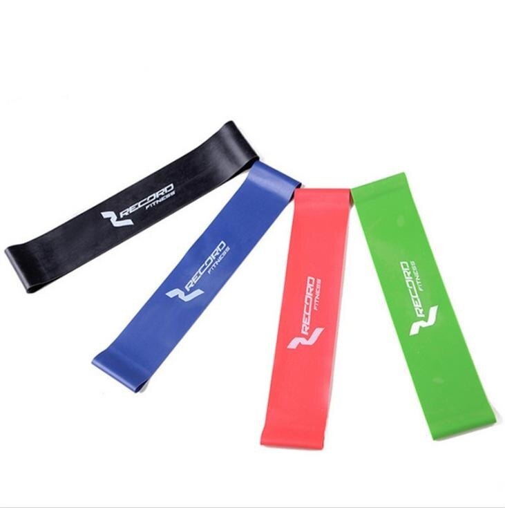 Motståndsband styrketräningsbälte latex sport fitness gummiband gymutrustning sec 88: Svart