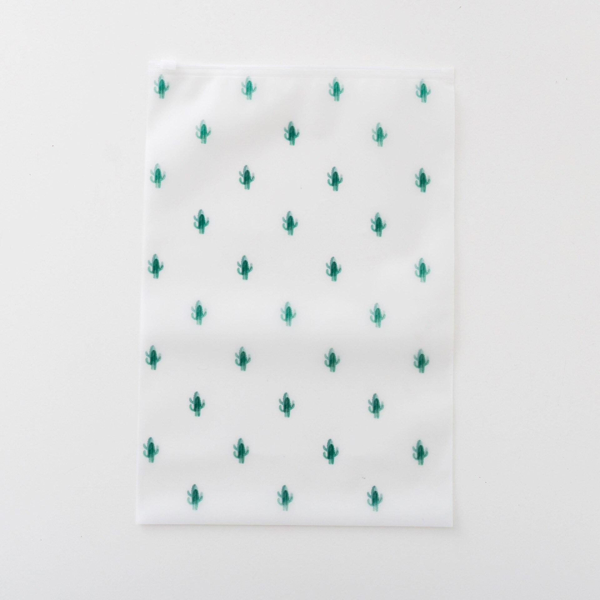 2 stk poser til tøj kaktus reb bundt lomme gennemsigtig frostet vandtæt rejse opbevaringstaske lynlås plastik taske organizer: 24 x 35cm