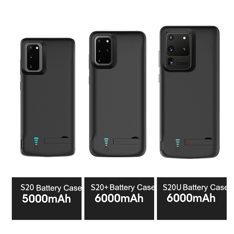 6000Mah Batterij Case Voor Samsung Galaxy S20 Ultra Opladen Case Externe Batterij Power Bank Cover Case Voor Samsung S20 s20 Plus