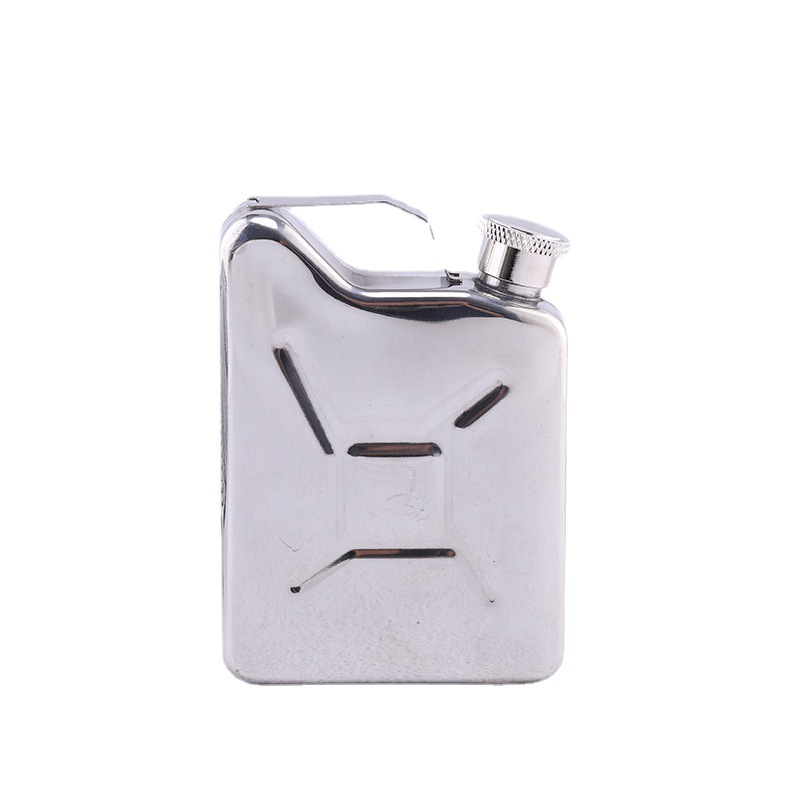 Small 5oz Stainless Steel Hip Flask Oil Bottle Steel Flagon: Red