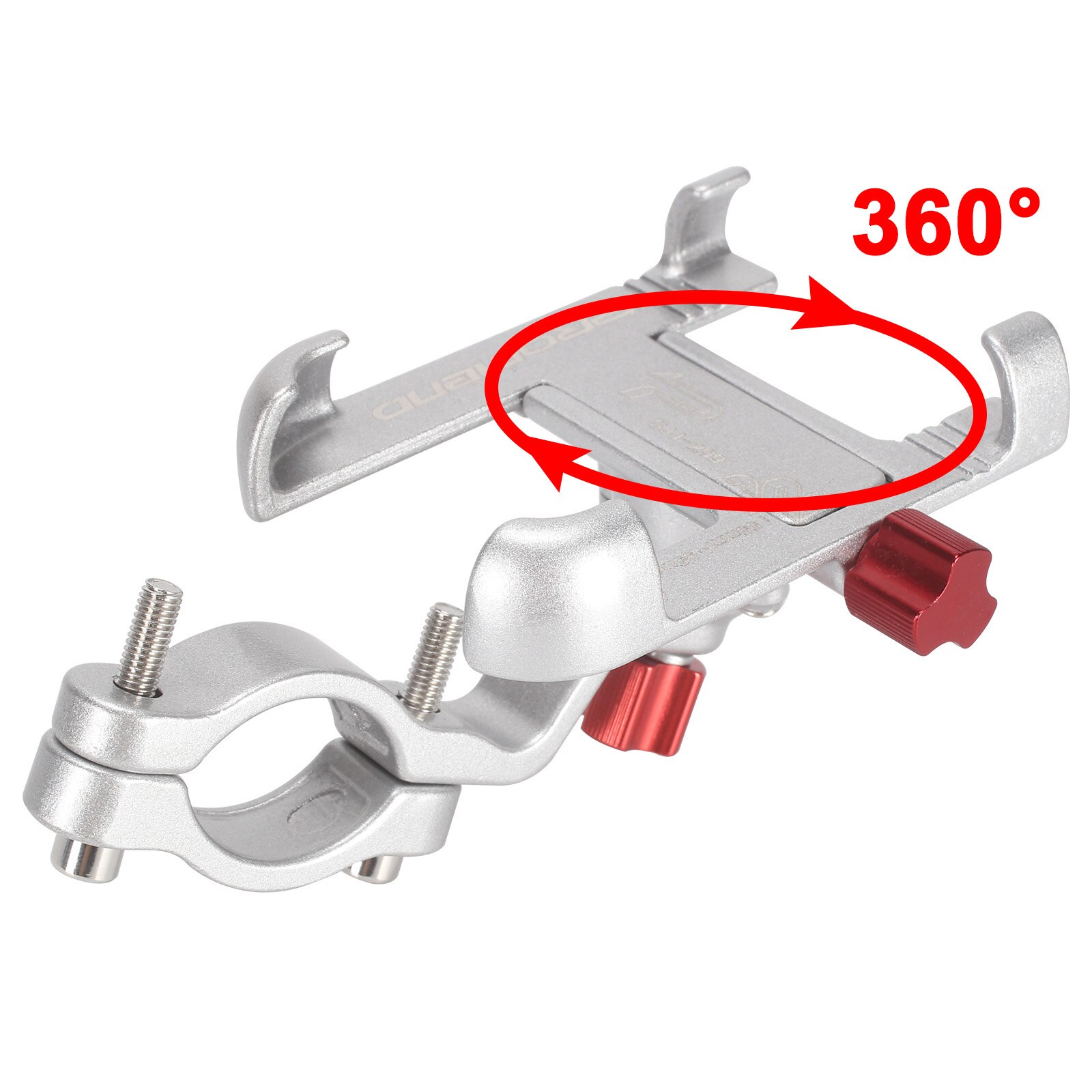Promend 360 roterbar sykkel mobiltelefon holder aluminium justerbar sykkel holder glidende mtb telefon montere stativ sykkelbrakett